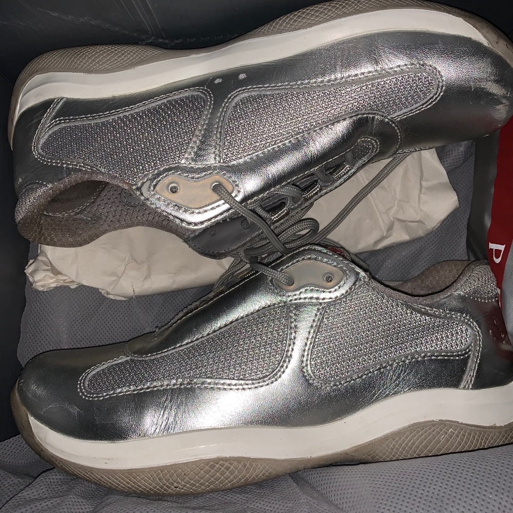 PRADA America's Cup (patent leather) Sneakers - Picture 9 of 14